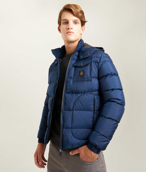Piumino corto BENSON Jkt Uomo Blu chiaro Refrigiwear- Francavilla Moda